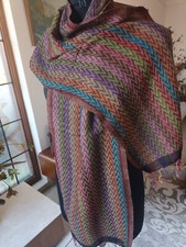 PAISLEY REVERSIBLE JAMAVAR SCARF 100 CASHMERE PASHMINA ECHARPE