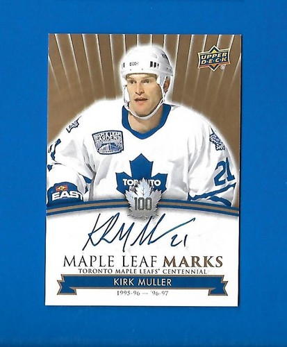 2017-18 TORONTO MAPLE LEAFS CENTENNIAL LEAF MARKS AUTOGRAPH & AKA CARD SEE LIST - Picture 46 of 91