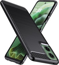 For Motorola Moto G05 Case, Carbon Gel Phone Cover Ultra Slim Shockproof