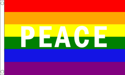 AOYEGO Hausflagge Mit Herz & Regenbogen – 71x101 Cm, Aus Baumwoll-Leinen, Beidseitig Bedruckt, Für Garten & Terrasse