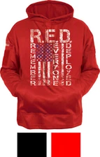 Concealed Carry Hoodie R.E.D. Remember Everyone Deployed Sweatshirt CCW