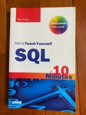 sams teach yourself ser sams teach yourself sql in 10 minutes by ben forta 2012 trade paperback revised edition for sale online ebay ebay