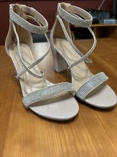 TOP Moda Dressy/Formal Sandals High Heel Ankle Strap Open Toe shoe Sz 8