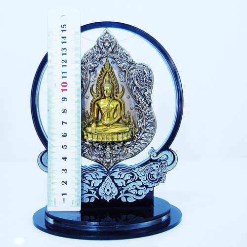 Thai Amulet Sema Coin Phra Buddha Chinnarat Phra Rahoo Size 5" Bronze BE2566 - Picture 2 of 22
