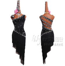 Latin Dance Dress Latin Skirt Competition Dress Performing Dress Practice Skirt