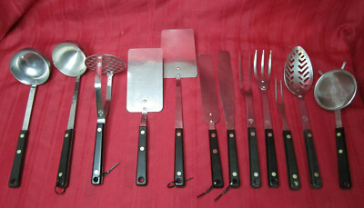 YOU CHOOSE Ekco Flint Kitchen Cooking Utensil Black Composite Handle Choice