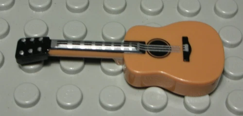 Lego Figure Accessories Guitar Ochre with Decor
