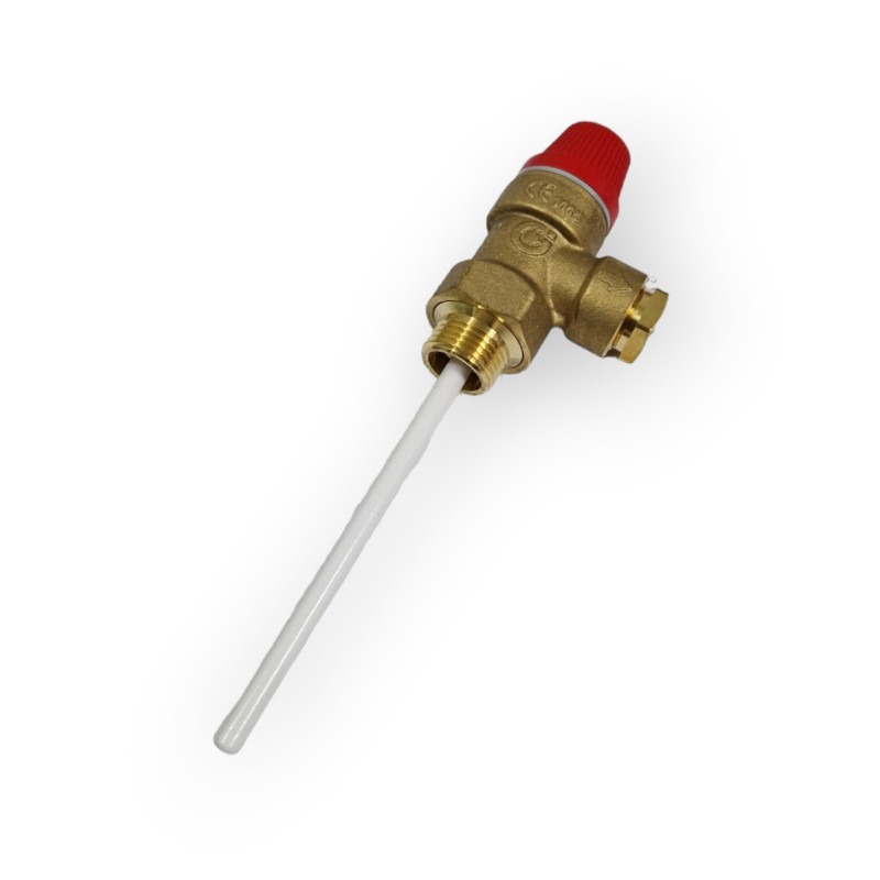 Caleffi 309460 Valvola Combinata T&P 1/2 M x 15mm 10 Bar 90°C