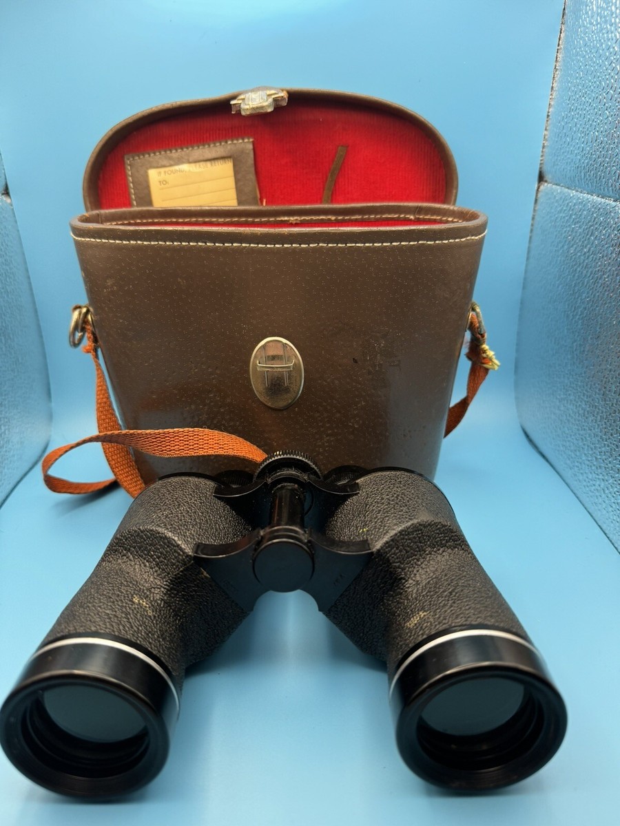 Vintage Selsi Lightweight Binoculars 7x35 Amber Coated No