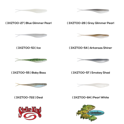 kingK⭐︎ Strike King 3x ElaZtech Z Too Soft Jerkbait Smokey Shad for sale