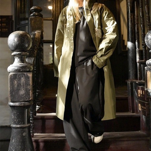 Herren Trenchcoat Japanisches Muster Stickerei Phoenix Sakura Mantel Jacken Hot - Bild 20 von 34
