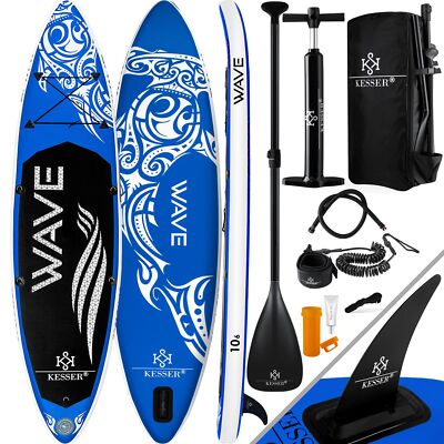 KESSER  SUP Board Komplettset Stand Up Paddle Board aufblasbar Surfboard Paddel