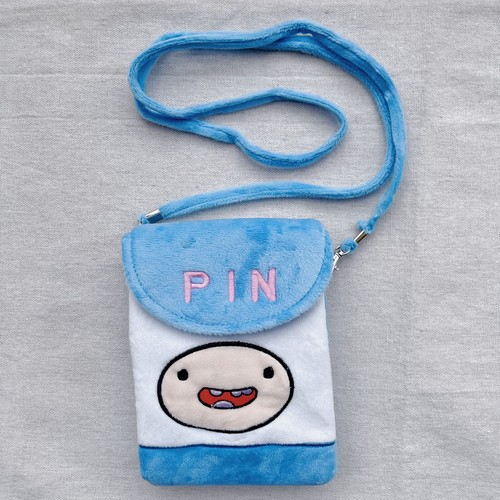 Adventure Time Finn Figure Plush Card Holder Bag Coin Purse Shoulder Bag Wallet - Picture 5 of 5