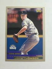 JOHN THOMSON 2000 TOPPS BASEBALL CARD # 371 E3535