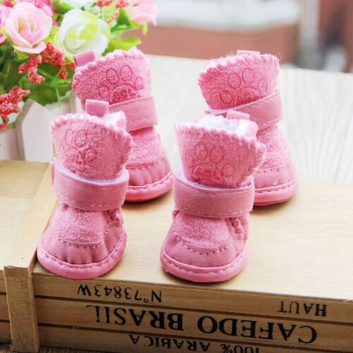 Winter Keeping Warm Dog Snow Boots Pet Shoes Skidproof Sneakers Dog Supplies - Foto 1 di 13