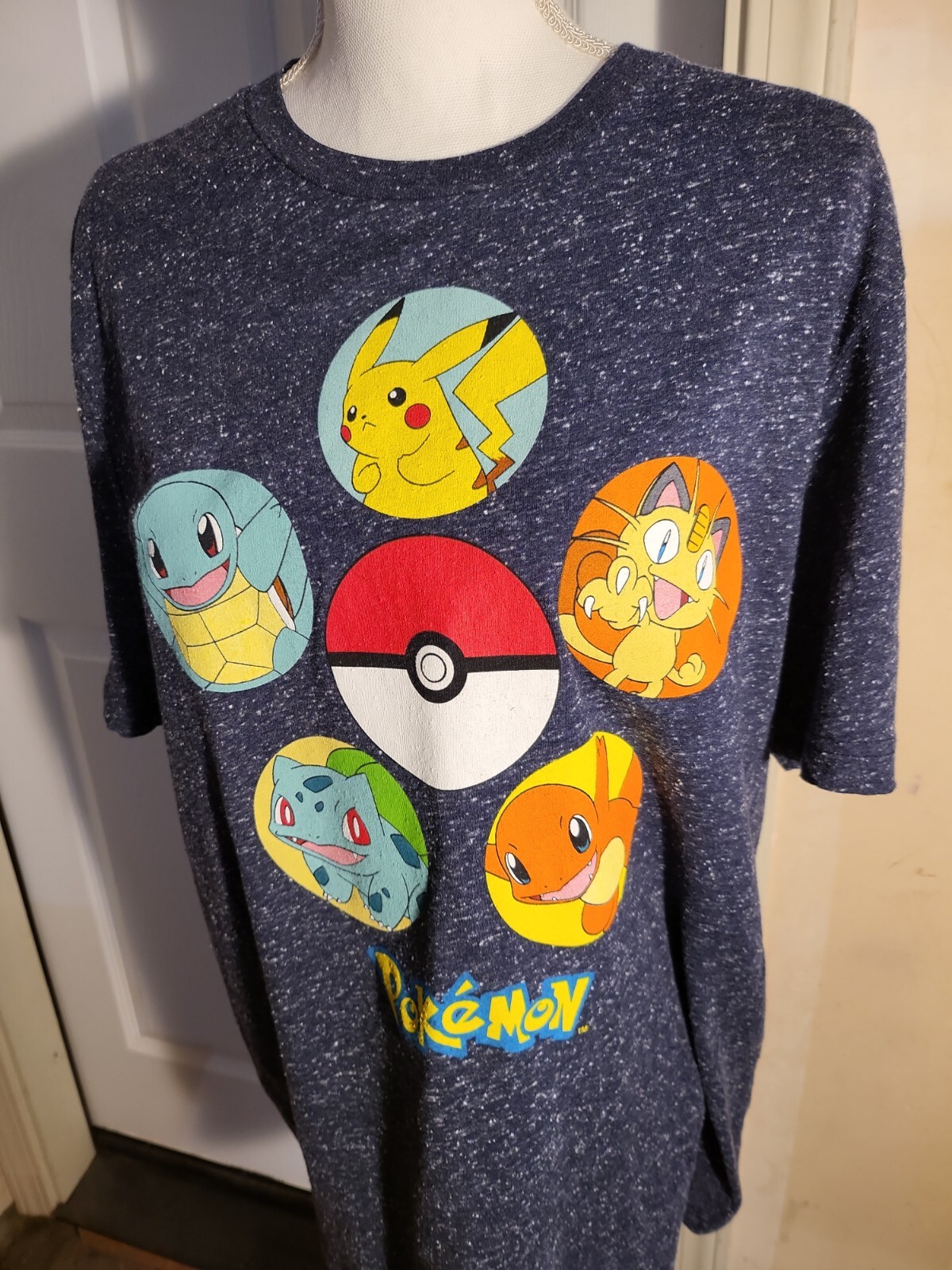 Vintage Official Pokemon T Shirt Pikachu Meowth Squir… - Gem