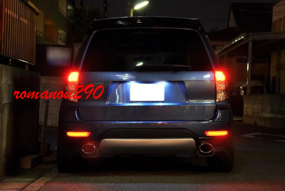 Luces antiniebla LED para parachoques trasero/luces de advertencia de freno para Subaru Forester 2009 2018 Foto 3 de 4