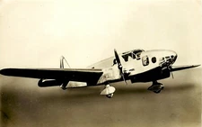 CAPRONI GHIBLI REAL PHOTO, ITALY MILITARY AVIATION, RPPC, VINTAGE POSTCARD