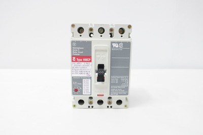 Westinghouse HMCP100R3C Motor Circuit Protector 3p 100a Amp 600v-ac 250v-dc