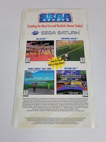 World Series Baseball (Sega Saturn, 1995) Disc and Manual Only