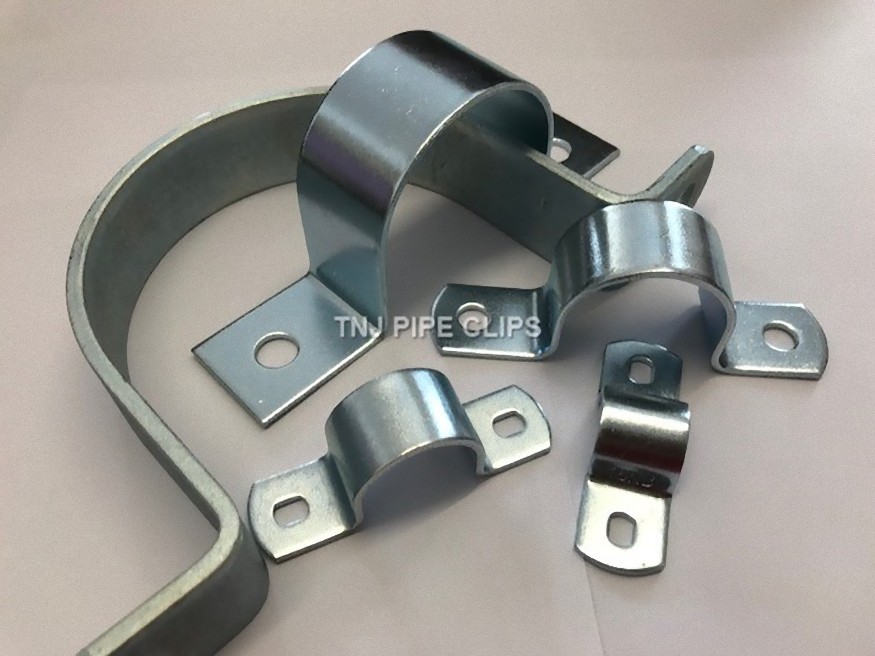 Steel Zinc Plated Pipe Saddle Clamp Thick HEAVY DUTY 22mm to 165mm