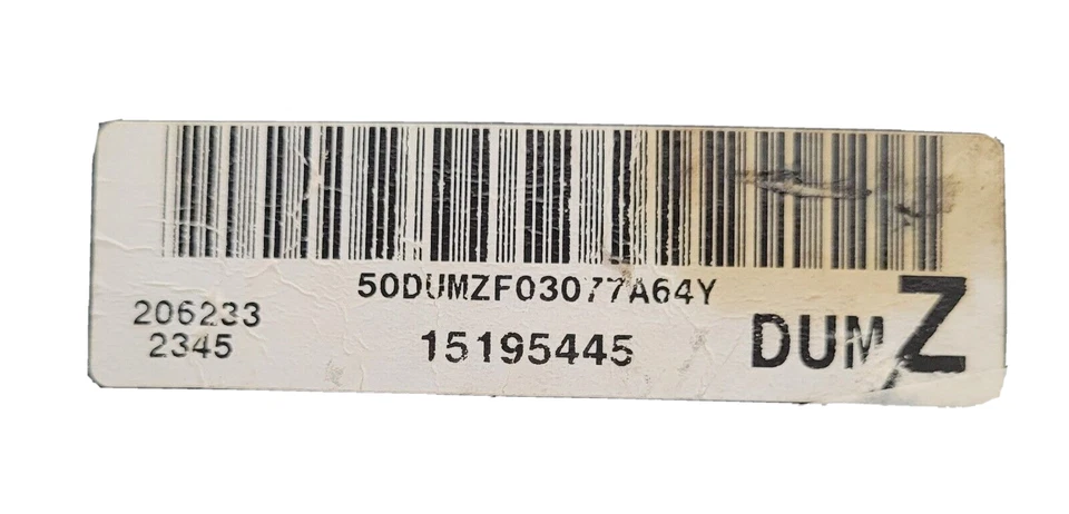 2002 - 2004 雪佛兰拖车二手仪器集群 P#15195445 — 第 4/4 张图片