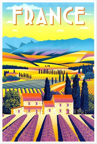 France - Vintage Travel Poster - Retro Posters - Picture 5 of 7