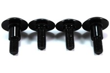 Suzuki GSX-R600 R750 2004 2005 Noir Aluminium 4X Tête De Fourche Bolts K4 K5