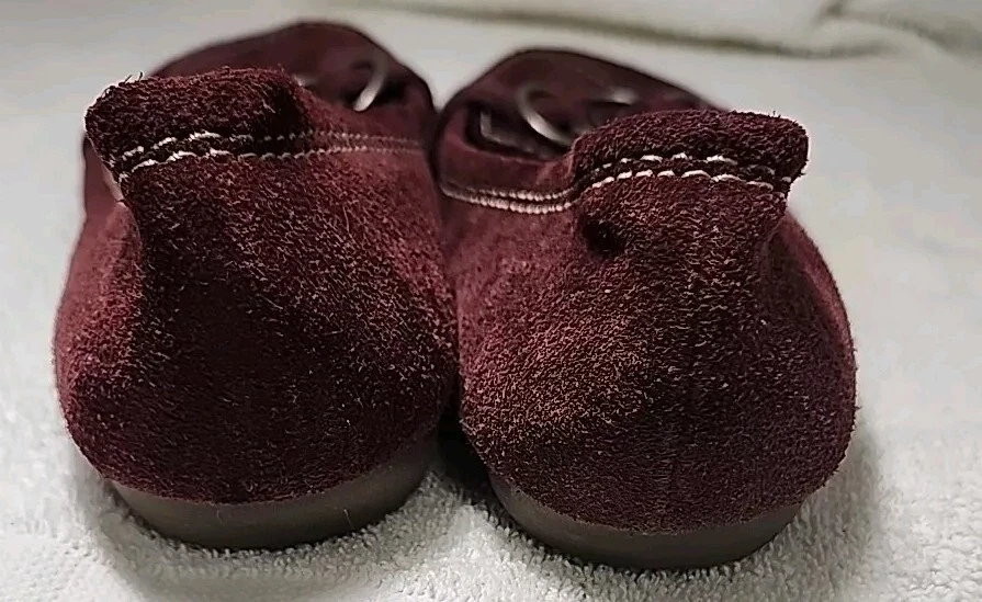 MOSSIMO SUPPLY Mujer Granate Sin Cordones Informales Planos Talla 9 Diapositivas Foto 4 de 4