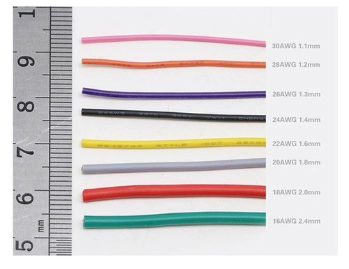 Cavo UL1007 incagliato 80°C 300V PVC filo per apparecchiature elettriche 16/18/20/22AWG-30AWG - Foto 5 di 8