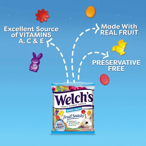 Welch's Gluten-Free Mixed Fruit Snacks - 250 Count, 0.5oz Individual Packs - 第 5/9 張圖片