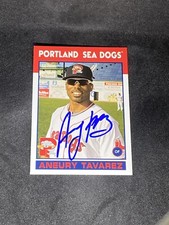 Aneury Tavarez 2016 Grandstand Portland Sea Dogs Auto Autographed Signed Card
