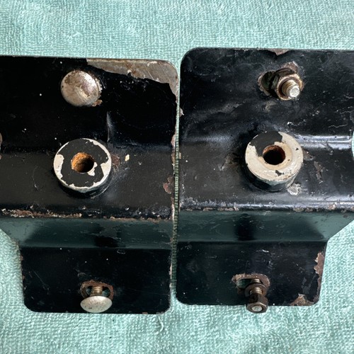 Pair (two) Vintage 70s Teardrop Phonic Sonor Bass Drum Spur Bracket Parts - Picture 7 of 9
