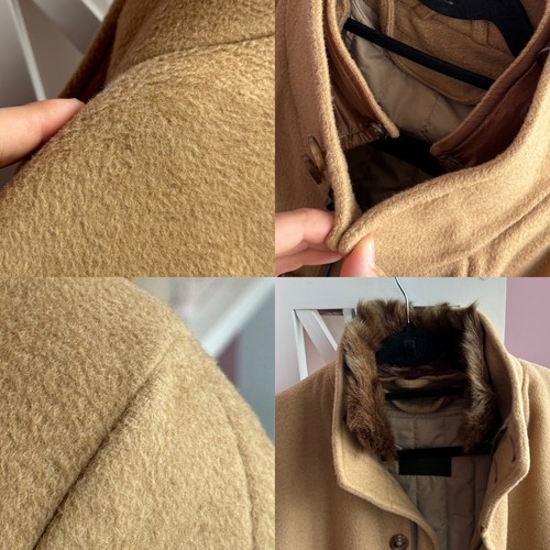 Ermenegildo Zegna Soft Wool Zip Coat Jacket Puffer Lining Camel Size M - Picture 9 of 24