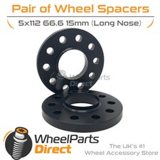Spurverbreiterung (2) schwarz 5x112 66,6 15mm f&uuml;r Mercedes GLE-Klasse [W167] 19-20