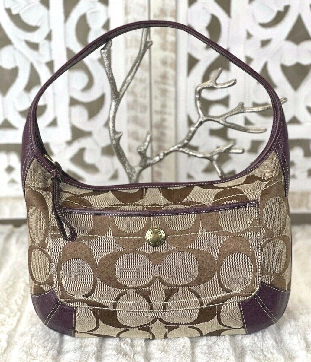 Plum coach bag sale