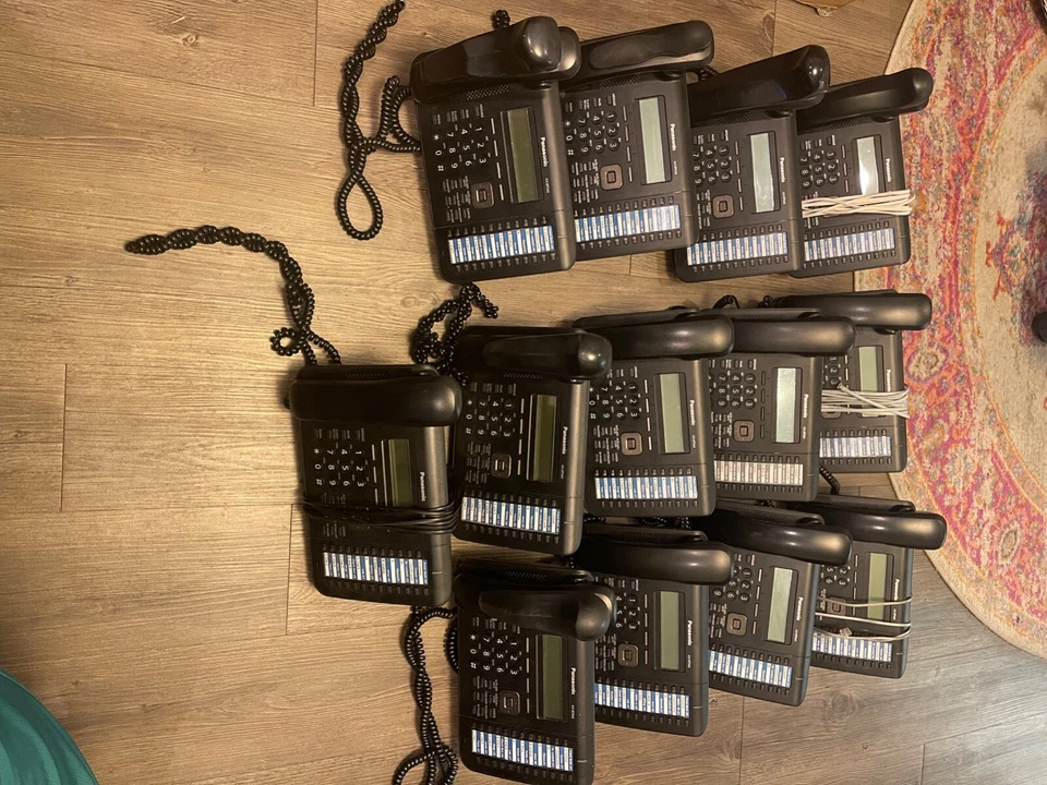 Landline phones corded, Panasonic kx-dt543, used good condition. 13 in total  - Image 2 of 4