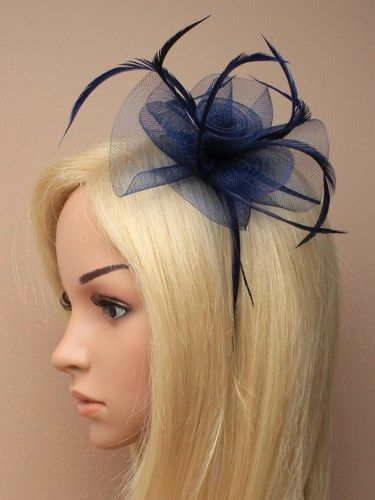 Navy Blue fascinator swirl headband for 