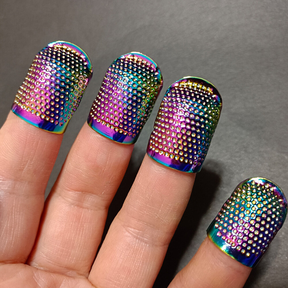 Copper Finger Protector Adjustable Multicolour Finger Cot Sewing DIY