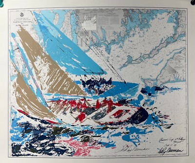 Leroy Neiman - America's Cup 19th Challenge HAND SIGNED Serigraph