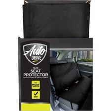 Auto Drive Rear Seat Protector Black Easy Install Fits Most Vehicles