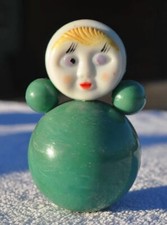 1960s USSR Soviet Russia RARE SMALL SIZE Celluloid Plastic NO-FALL Doll Toy