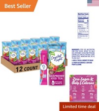 Naturally Flavored Raspberry Iced Tea Mix - 72 Packets of Guilt-Free Sweetness