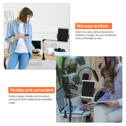 Clip- On Tablet Holder Phone Rack Cell Phone Stand Phone Support Phone Accessory - 第 11/12 張圖片