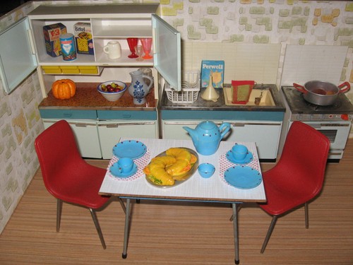 Cocina de muñecas amueblada con muebles Crailsheimer Gabi, casa de muñecas - Imagen 12 de 17