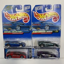 Hot Wheels Lamborghini Diablo Lot Of 4 X-ray Virtual Final Run 1999-2003