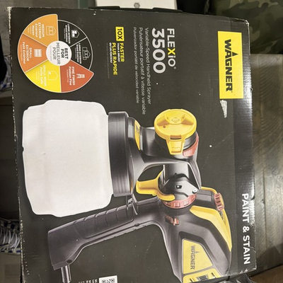 #ad Wagner Flexio 3500 Variable Speed Handheld Paint amp; Stain Sprayer Combo $70.00