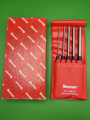 Starrett LANGER ANTRIEB STIFTLOCHER 5-TEILIGES SET S248-TEILIG Hergestellt in den USA - Neu im Karton