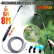 New Electric Sprayer Pipes Garden Watering Spray Gun Telescopic Irrigation Tools