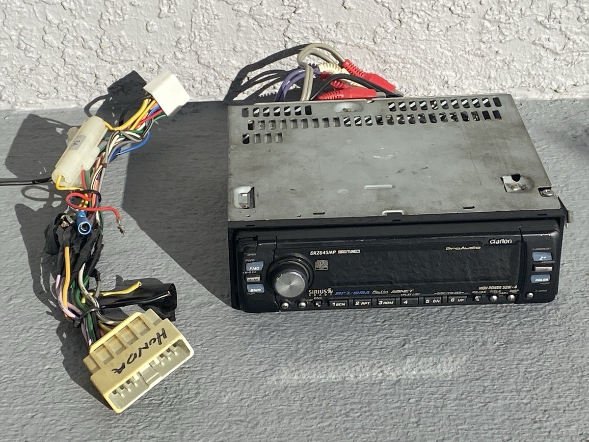 Clarion DXZ645MP CD/MP3 Car Stereo | CD Error 6 | Harness + Honda